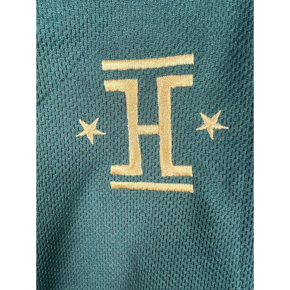 VTG Platinum FUBU Harlem Globetrotters Curly 22 Green… - Gem